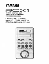 Yamaha RCX1 de handleiding