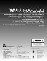 Yamaha RX-360 de handleiding