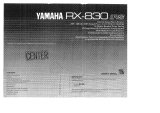 Yamaha RX-830 de handleiding