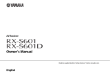 Yamaha RX-S601D Handleiding