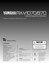 Yamaha RX-V1870 Handleiding
