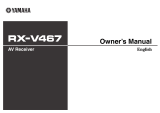 Yamaha RX-V467 de handleiding