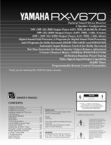 Yamaha RX-V670 Handleiding