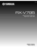 Yamaha RX-V795 Handleiding
