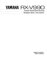 Yamaha RX-V990 Handleiding