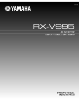 Yamaha RX-V995 Handleiding