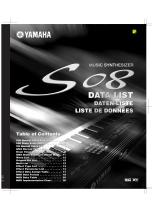 Yamaha S08 Data papier