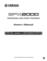Yamaha SPX2000 Handleiding