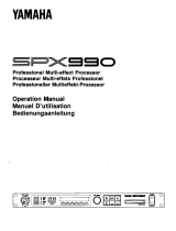 Yamaha SPX990 de handleiding