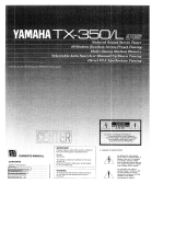 Yamaha TX-300 de handleiding