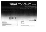 Yamaha TX-340 de handleiding