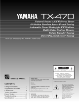 Yamaha TX-470 de handleiding