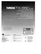 Yamaha TX-550 de handleiding