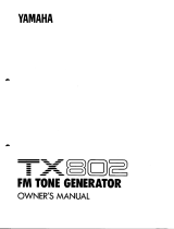 Yamaha TX 802 Handleiding