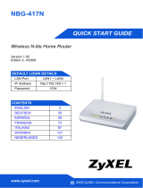 ZyXEL Communications NBG-417N Snelstartgids