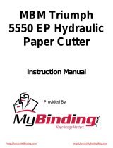 My Binding MBM Triumph 5550 EP Handleiding