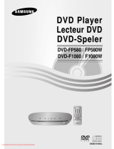 Samsung DVD F1080 Handleiding