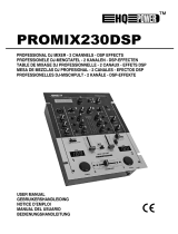 HQ Power Professional DJ mixer 2 channels DSP effects Handleiding