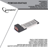 Gembird PCMCIAX-ESATA22 Handleiding