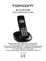Topcom Butler E600 Gebruikershandleiding