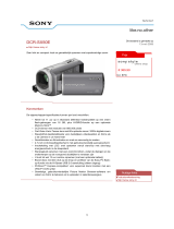 Sony DCR-SX50E Data papier