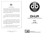 DB Link DB Research Car Amplifier Bass Enhancer Handleiding