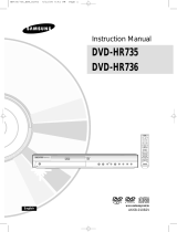 Samsung DVD-HR735 Handleiding