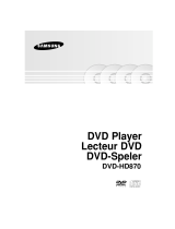 Samsung dvd hd870 Handleiding