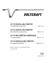 VOLTCRAFT VC175 Operating Instructions Manual