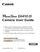 Canon PowerShot SX410 IS Handleiding
