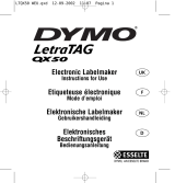 Dymo LetrTAG QX50 Instructions For Use Manual