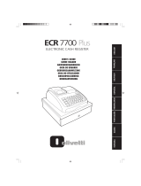 Olivetti ECR 7700 Plus de handleiding