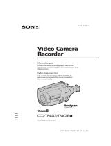 Sony CCD TR401E Handleiding