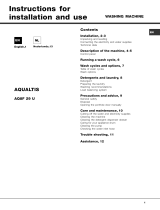 Indesit AQ8F 29 U (EU) /v Gebruikershandleiding