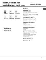 Indesit AQ8F 492 U (EU) Gebruikershandleiding
