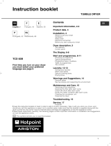 HOTPOINT/ARISTON TCD 83B 6K/Z (EU) Gebruikershandleiding