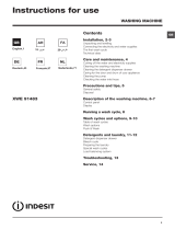 Indesit XWE 91483X S EU Gebruikershandleiding