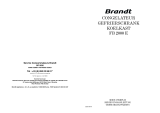 Brandt FB2000E Handleiding