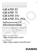 Casio GRAPH 25+ Pro, GRAPH 35+, GRAPH 75, GRAPH 85, GRAPH 85SD, GRAPH 95 Handleiding