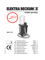 Elektra Beckum Metabo SPA 1701 Handleiding