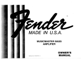 Fender Musicmaster Bass Amplifier de handleiding
