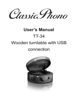 Classic Phono TT-34 Handleiding