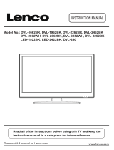 Lenco DVL-2462BK Handleiding