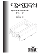 Chauvet Ovation GR-1 Adapter Referentie gids