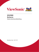 ViewSonic XG2560 Gebruikershandleiding