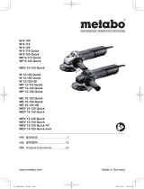 Metabo W 9-125 Handleiding
