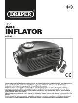 Draper 12V Mini Analogue Air Compressor, 250psi Max. Handleiding