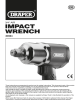 Draper Air Impact Wrench, 3/4" Sq. Dr. Handleiding