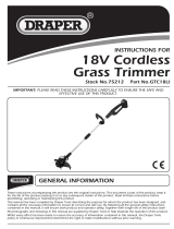 Draper 18V Cordless Li-ion Grass Trimmer Handleiding