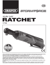 Draper Storm Force 10.8V Power Interchange Cordless Ratchet, 3/8" Sq. Dr Handleiding